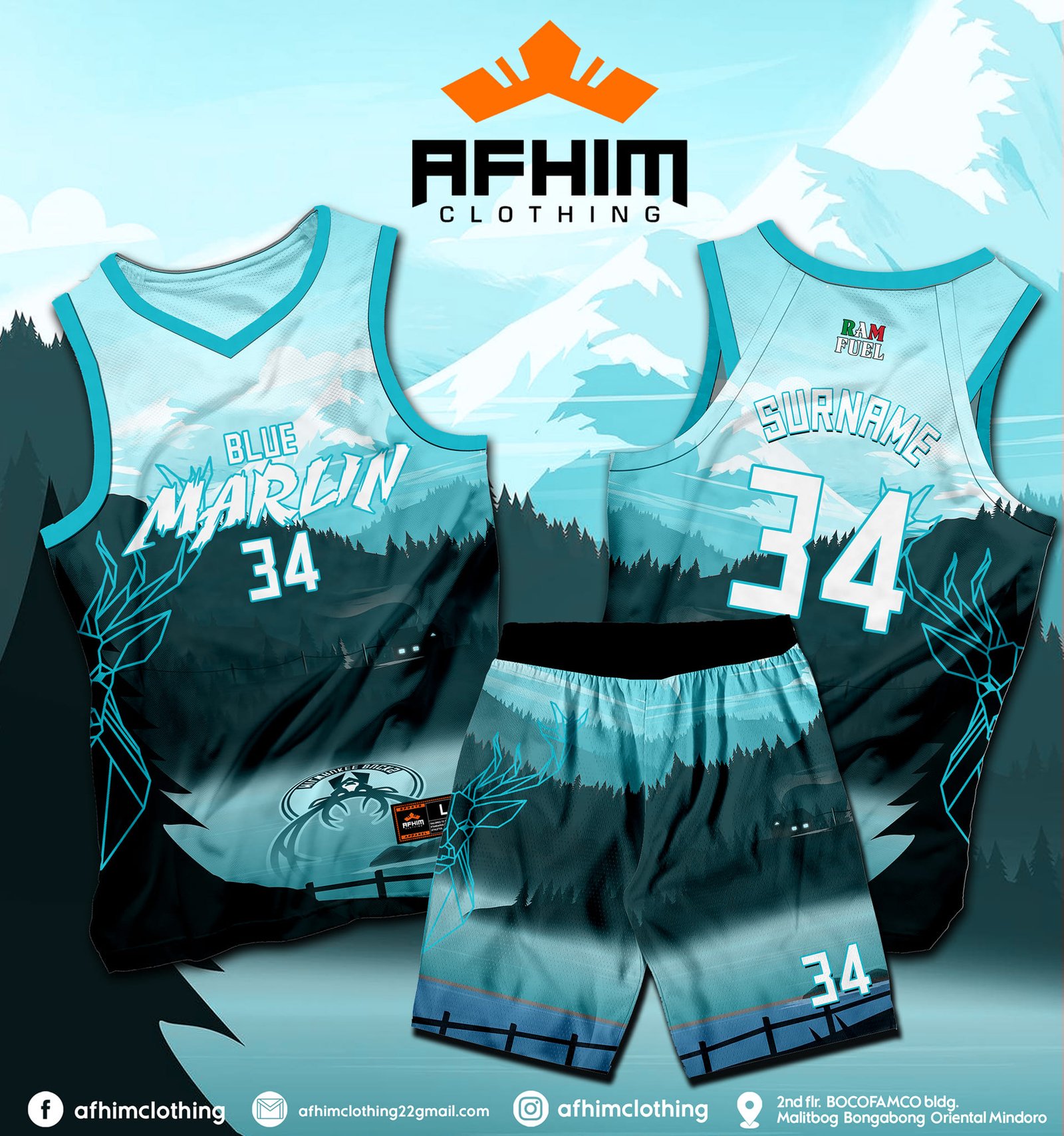Blue Marlin Sleeveless & Short